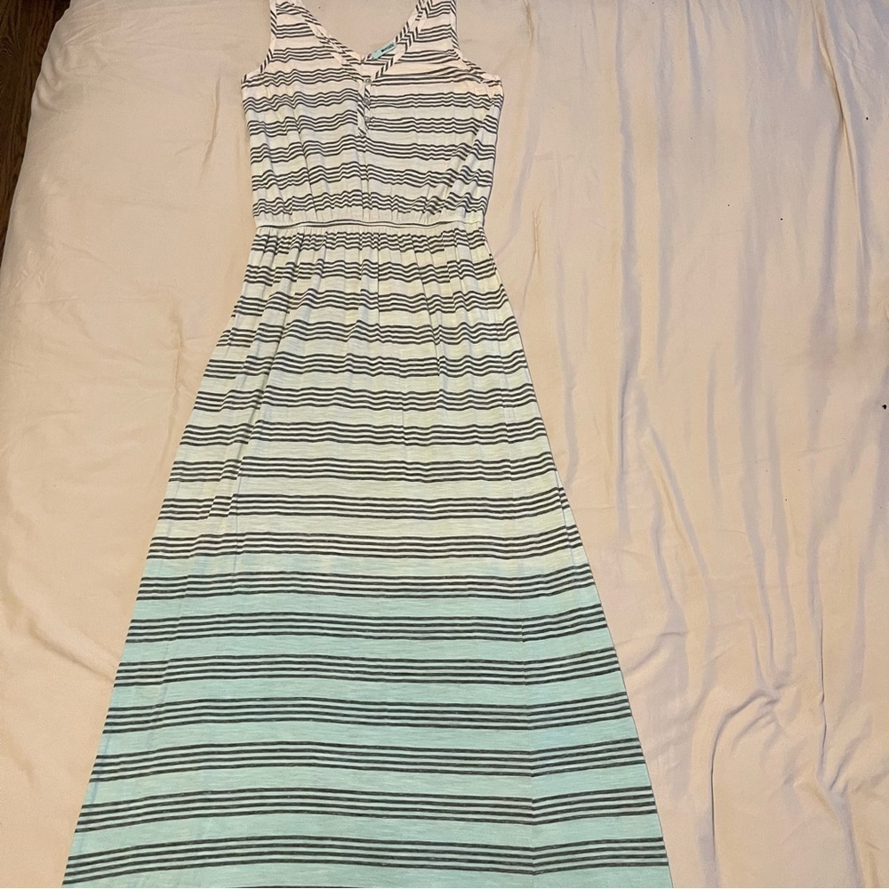 Striped Sleeveless Maxi Dress Size XS
